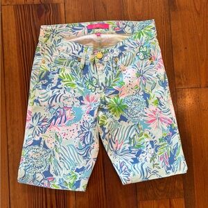 Lilly Pulitzer Tropical Print Pants size 2 .NWOT